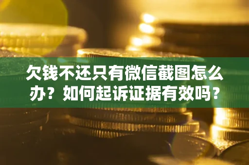 济南欠钱不还只有微信截图怎么办？如何起诉证据有效吗？