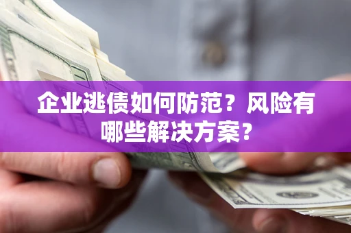 济南企业逃债如何防范？风险有哪些解决方案？