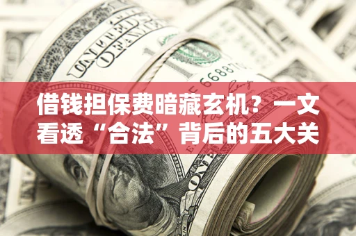 济南借钱担保费暗藏玄机？一文看透“合法”背后的五大关键陷阱