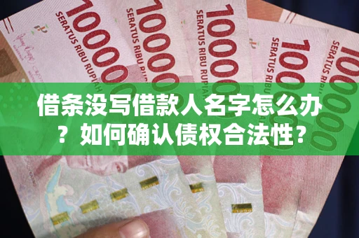 济南借条没写借款人名字怎么办？如何确认债权合法性？