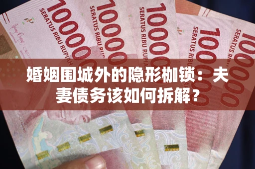 济南婚姻围城外的隐形枷锁：夫妻债务该如何拆解？